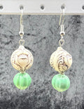 Vintage Tulip Beaded Earrings