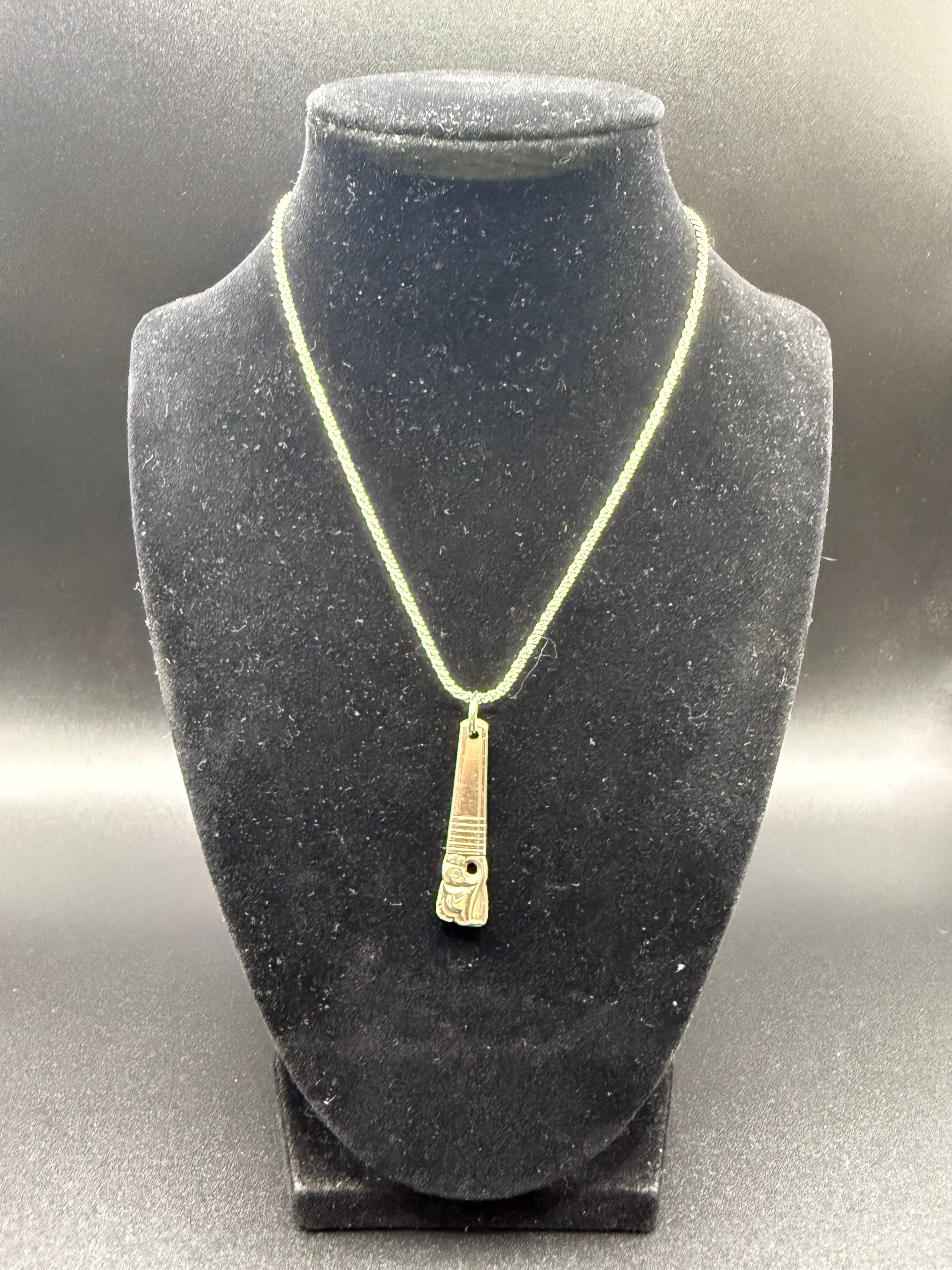 Reversible Antique Spoon Pendant