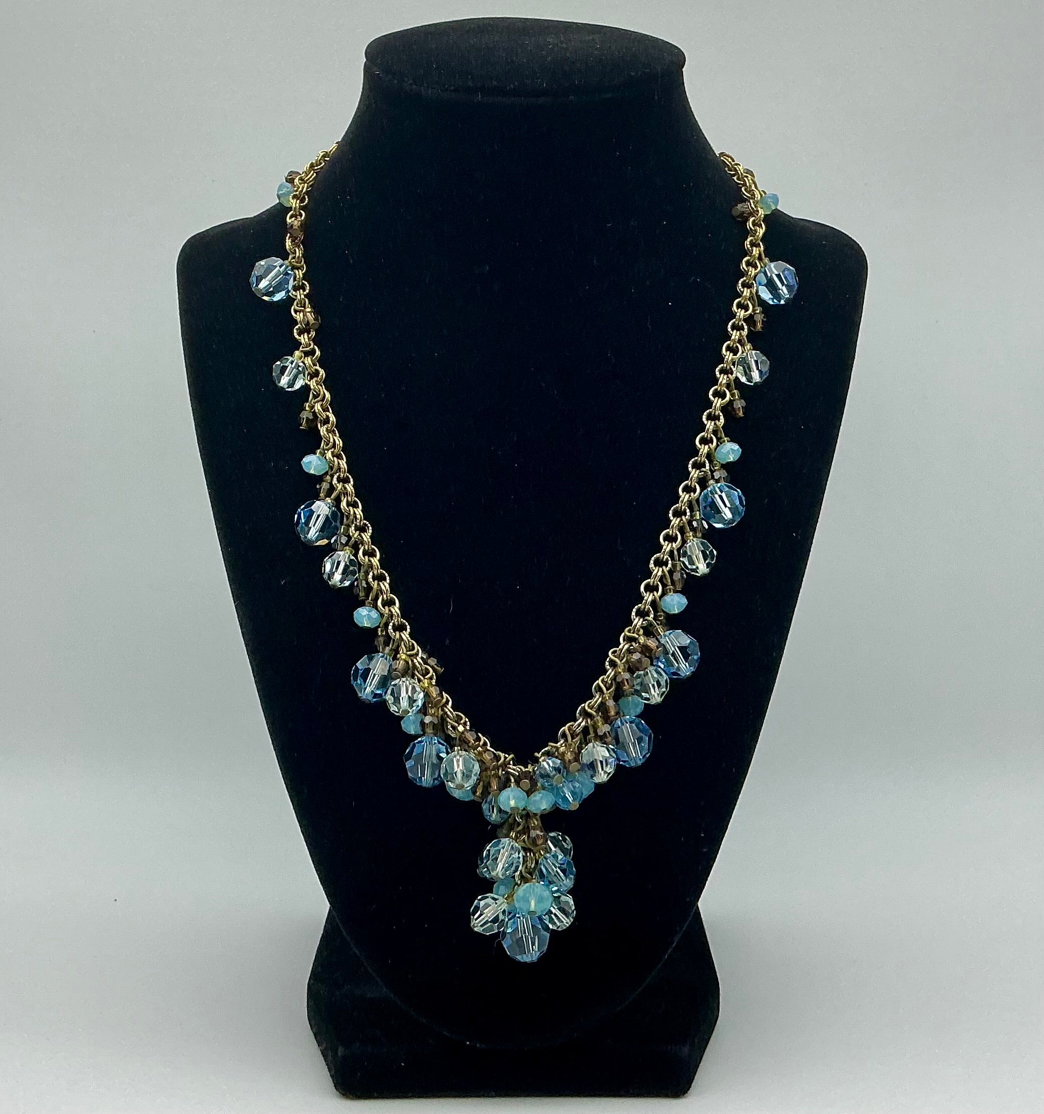 Blue Crystal Necklace