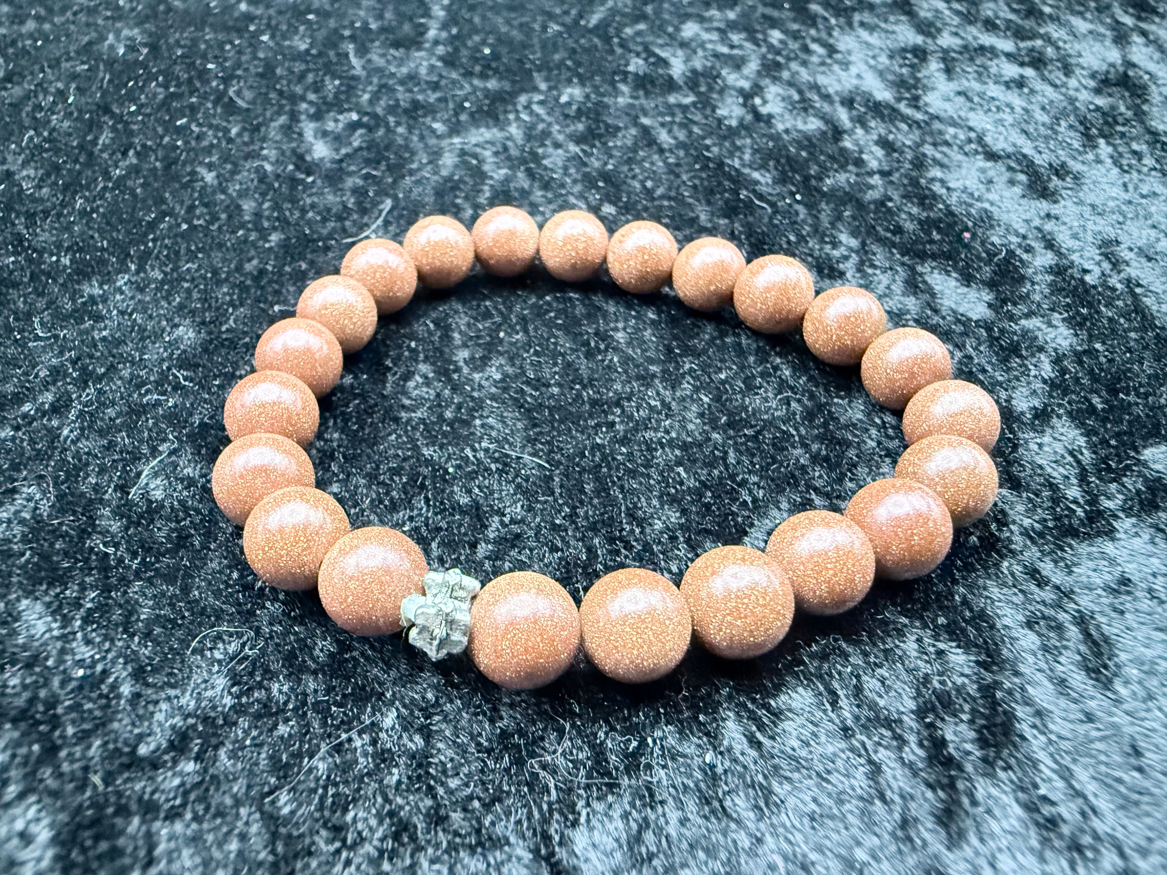 Sunstone Beaded Bracelet