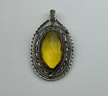 Yellow Sterling Crystal Pendant