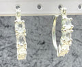 White CZ Hoops