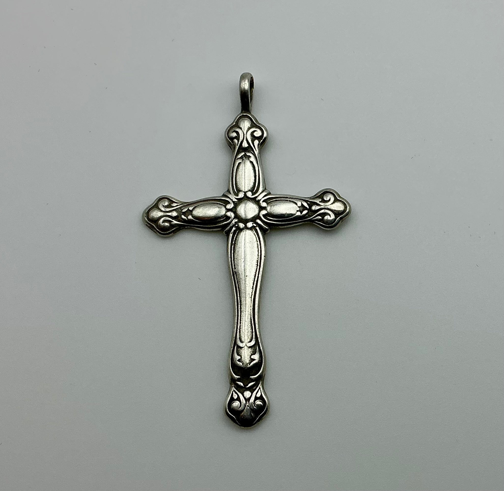 Filigree Sterling Silver Antique Cross Pendant
