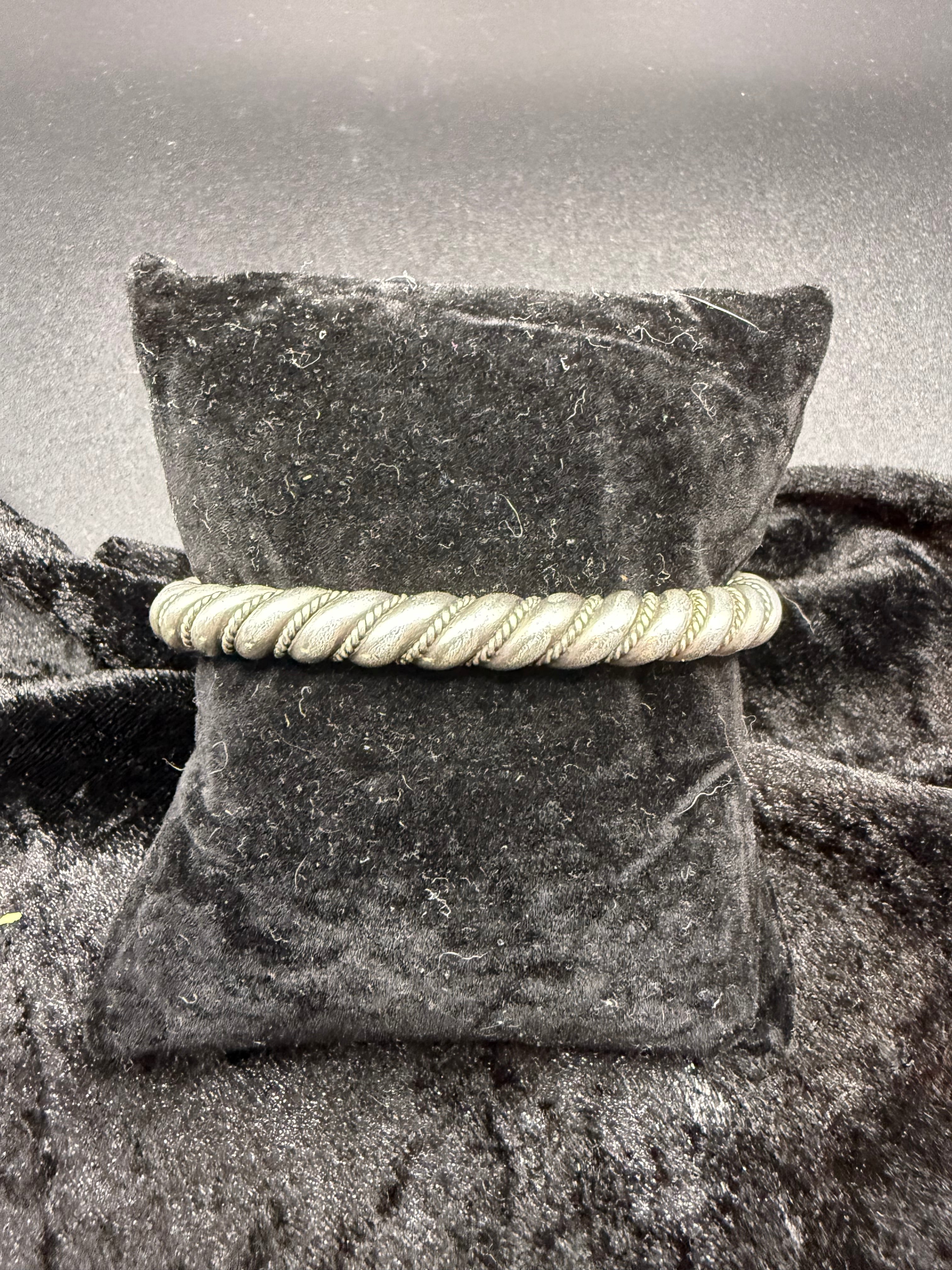 Native Sterling Silver Braided Cuff