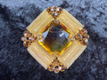 Antique Gold Jewel Brooch
