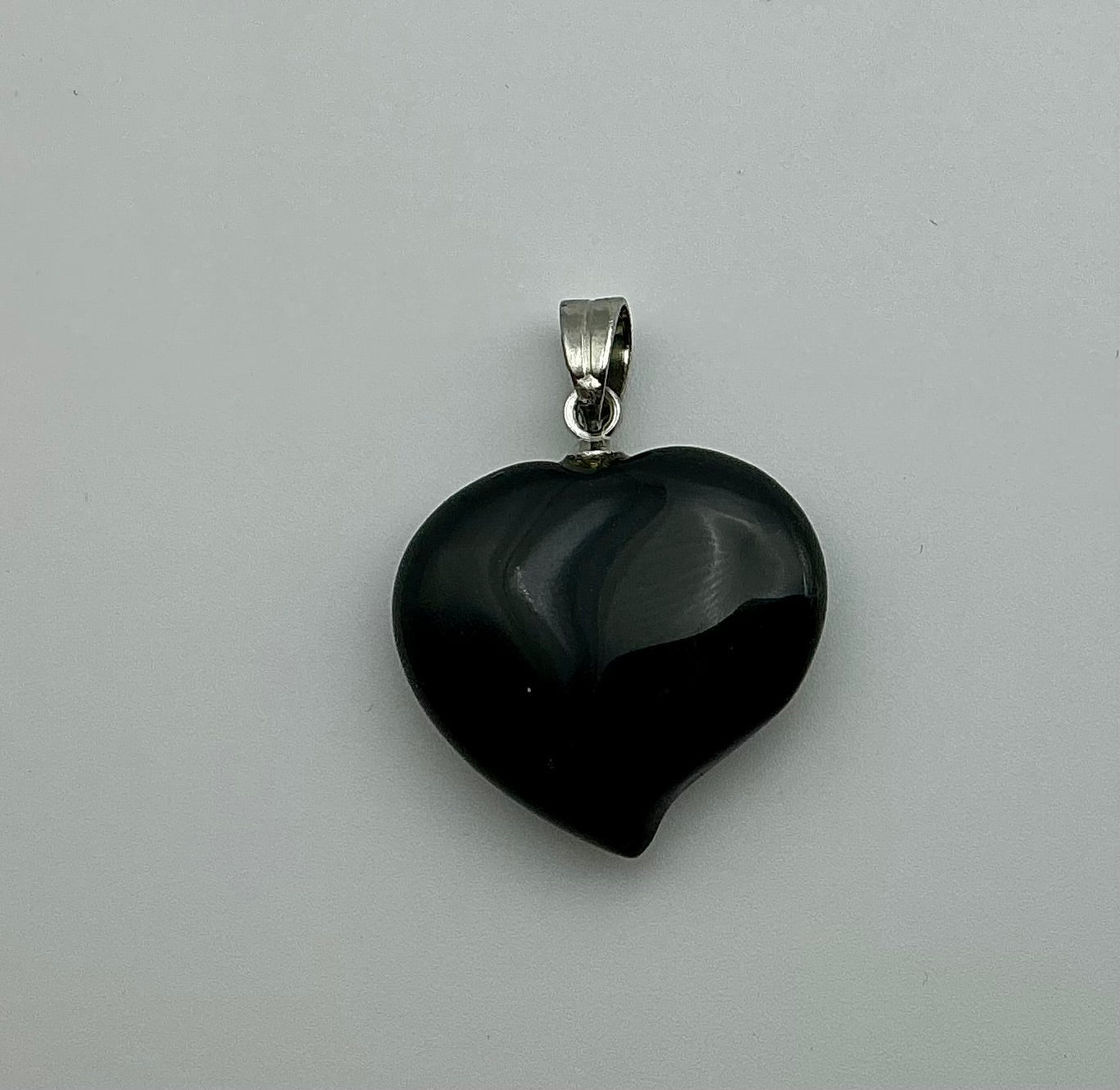 Black Obsidian Heart Pendant