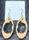 Oval Drop Hedgehog Earrings